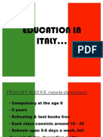 Education in Italy