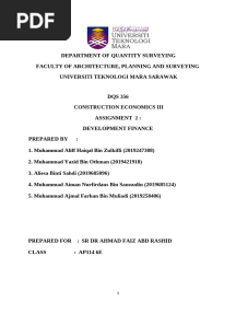 Assignment 2 - Development Finance