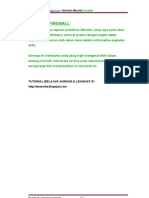 Cara Setting Mikrotik Firewall - Lengkap