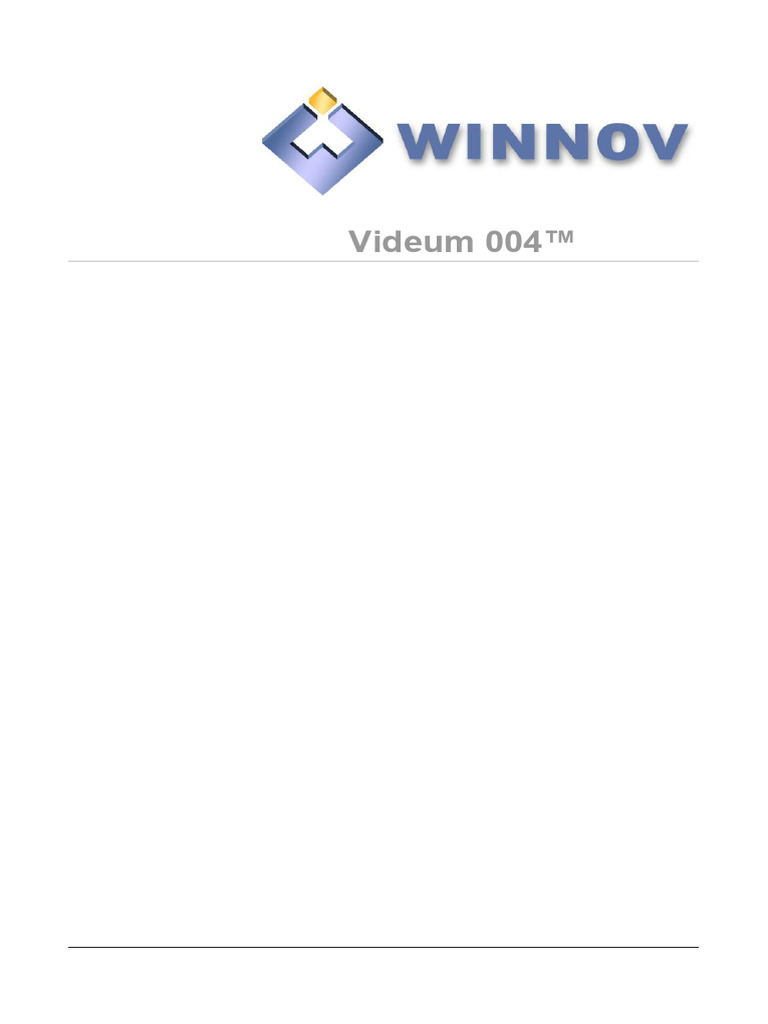 Videum 004 QuickStart Guide | PDF | Input/Output | Amplifier