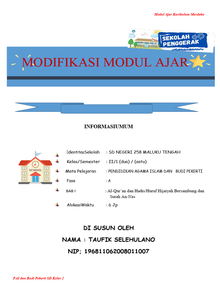 Modul Ajar PAI Kelas 2 SD | PDF