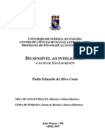 Dissertação "Do Sensível Ao Inteligível: o Auto de São Lourenço"