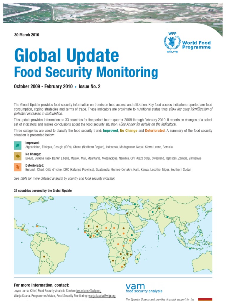 Food Security Trends: Global Update 2010 | PDF | Food Security ...