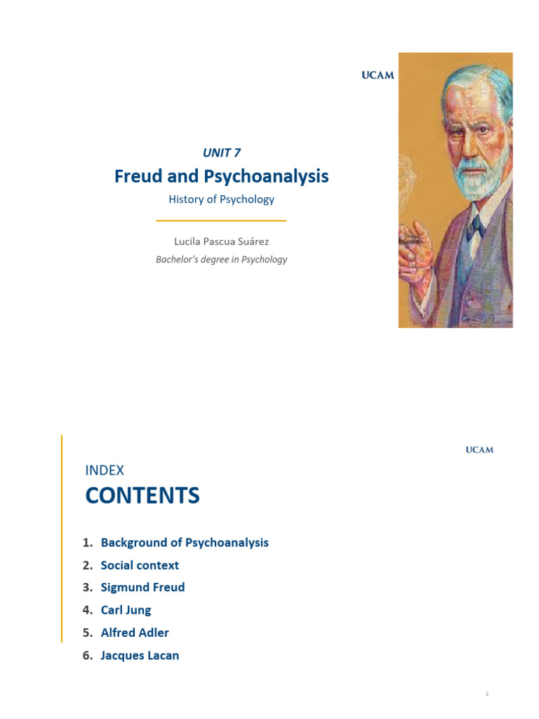 Freud and Psychoanalysis: Unit 7 | PDF | Id | Sigmund Freud