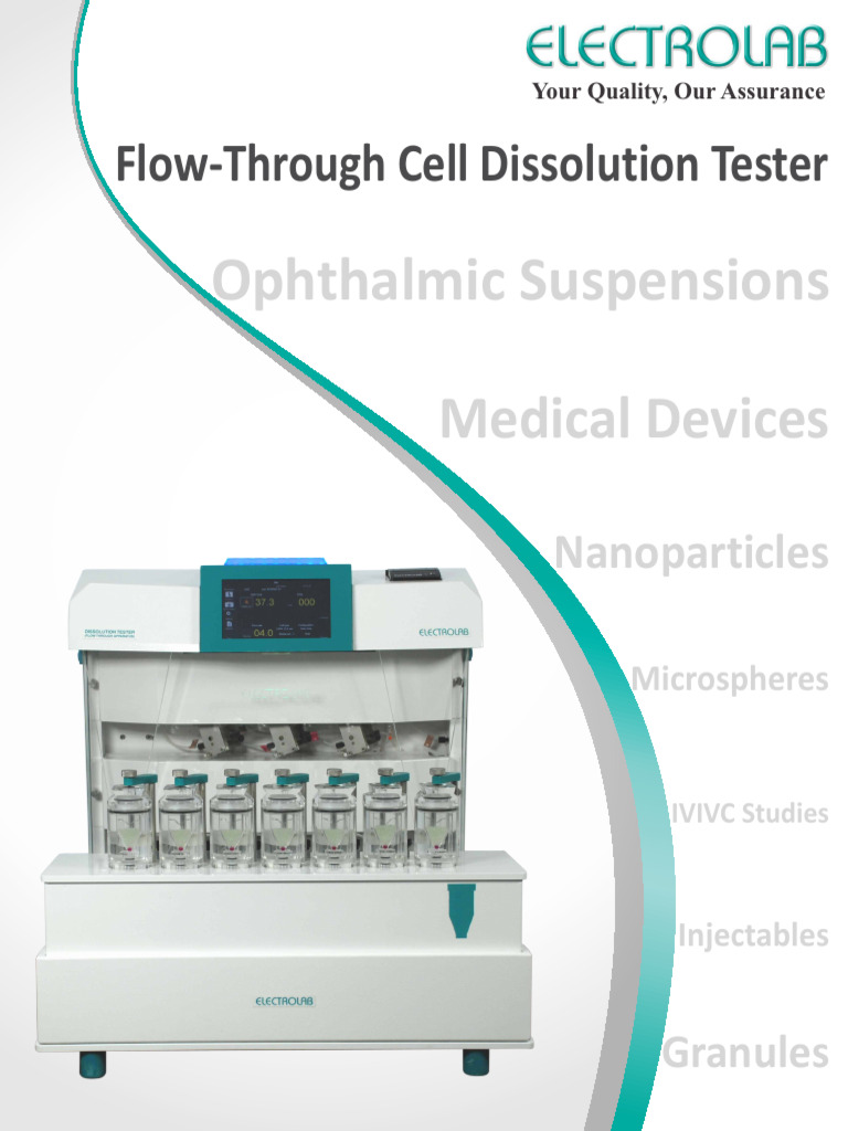 USP Apparatus 4 Flow-Through Cell Tester | PDF | Tablet (Pharmacy ...