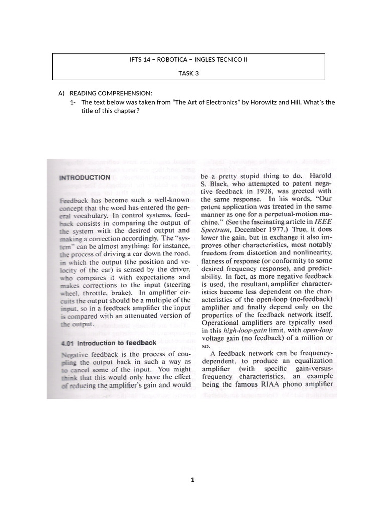 Understanding Feedback in Control Systems | PDF