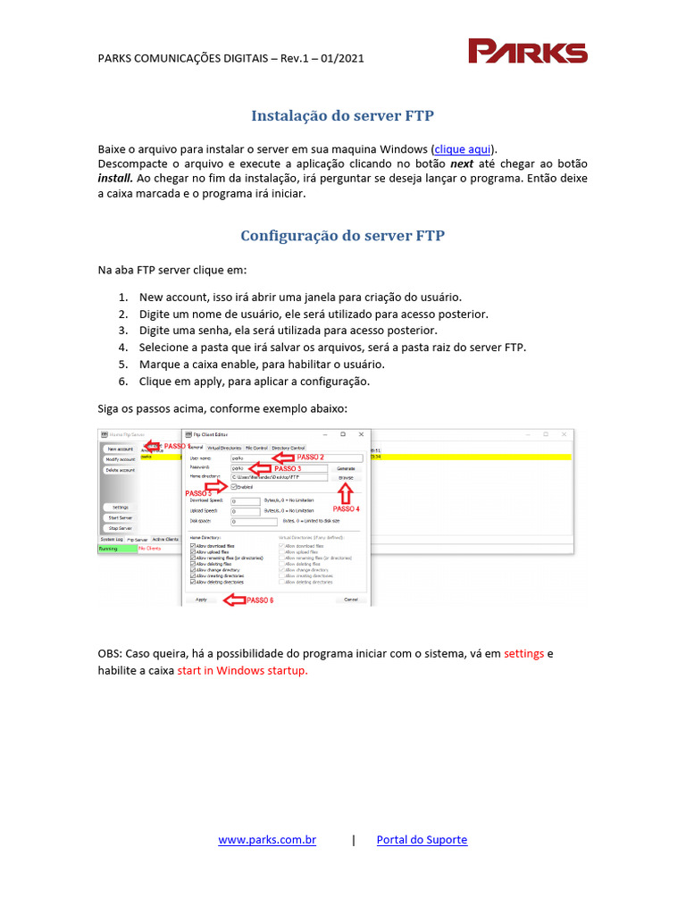 Instalação e Configuração do FTP | PDF