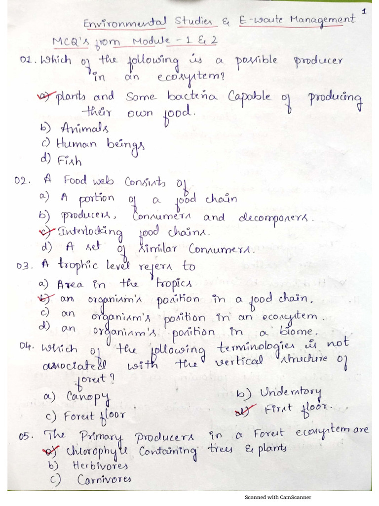 EVS Mod 1&2. | PDF