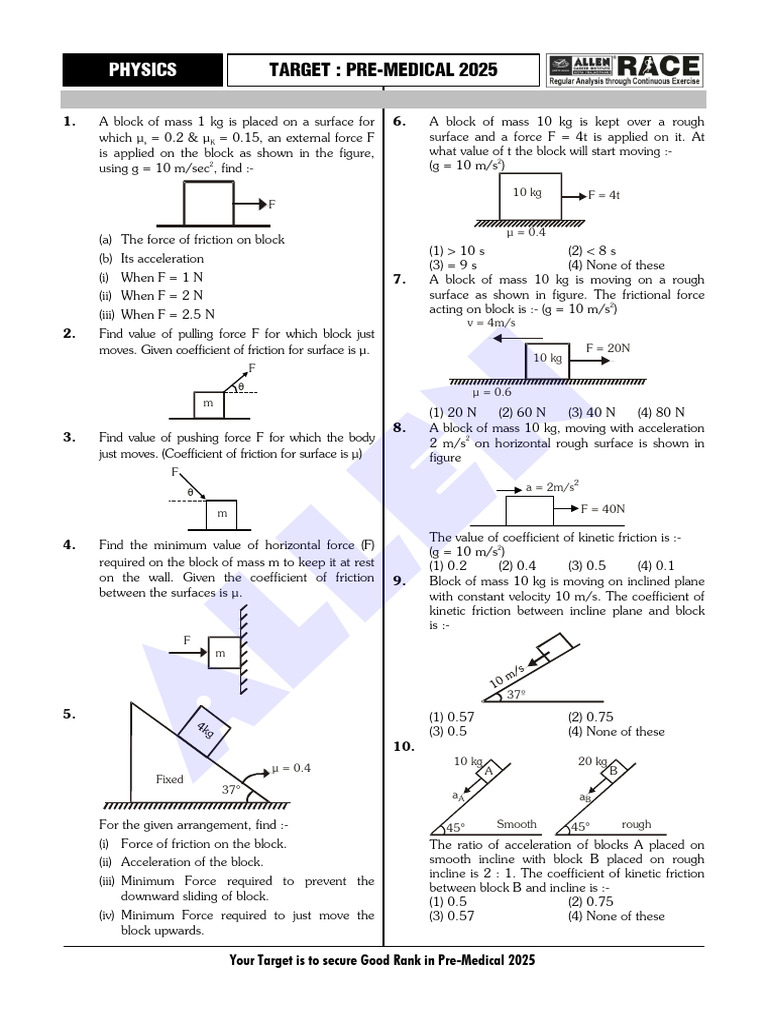 Friction Pdf Force Nature