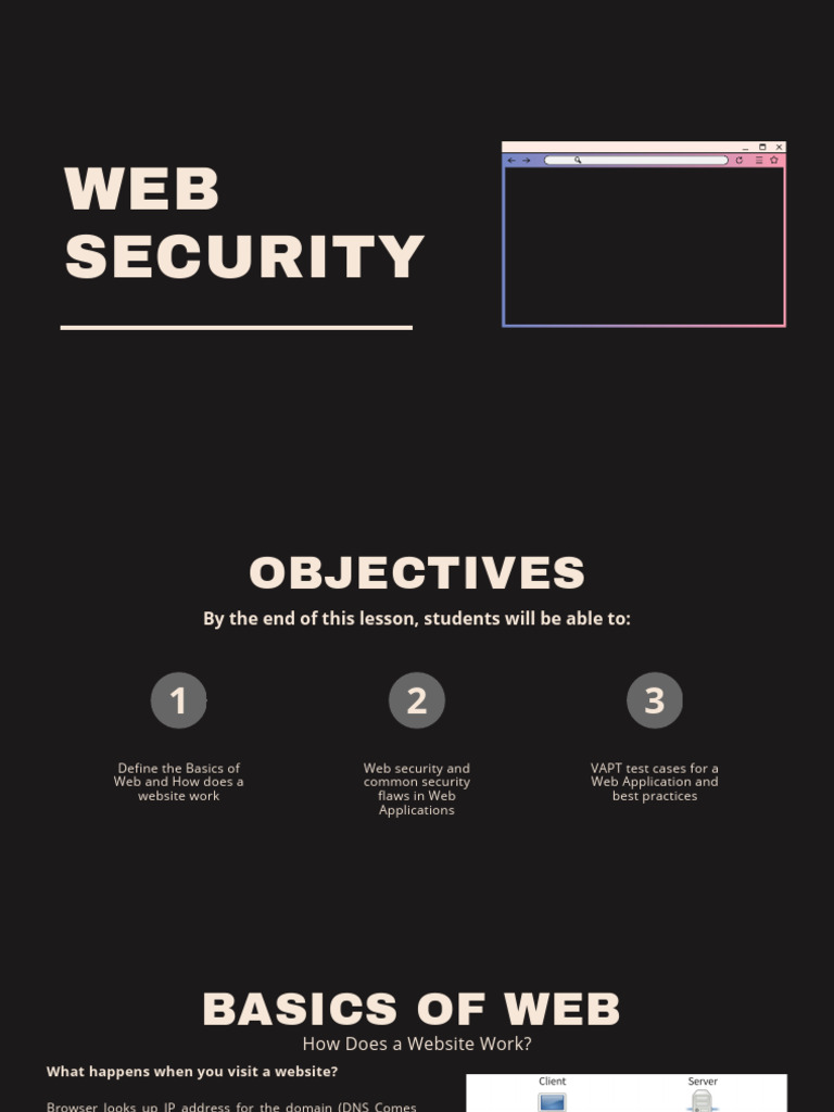 Web Security Basics 1 | PDF | World Wide Web | Internet & Web