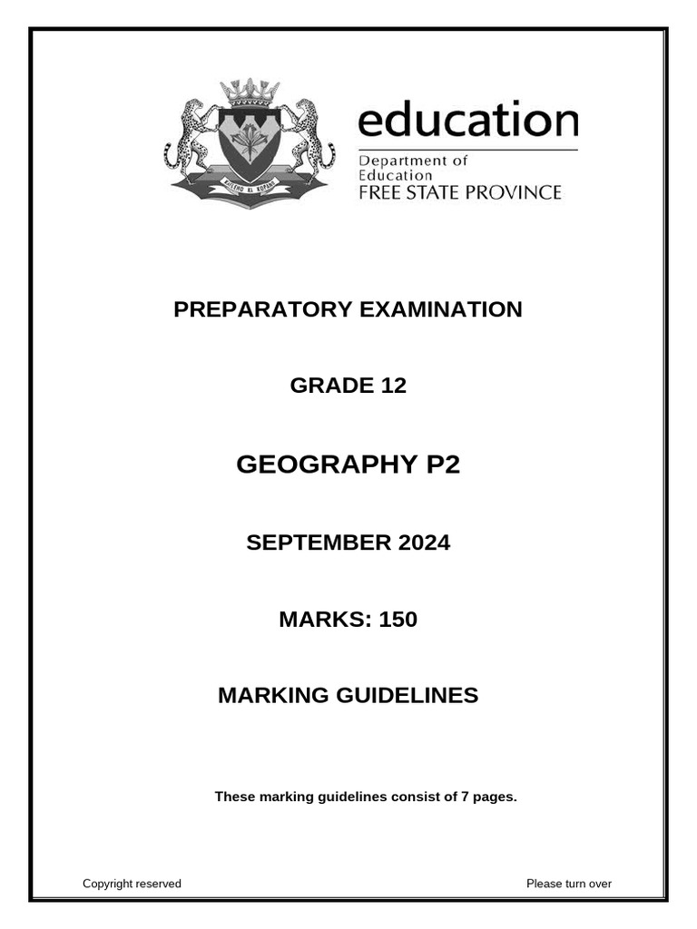 Geography P2 Prep Sept 2024 MG Eng | PDF | Cost Of Living | Economies
