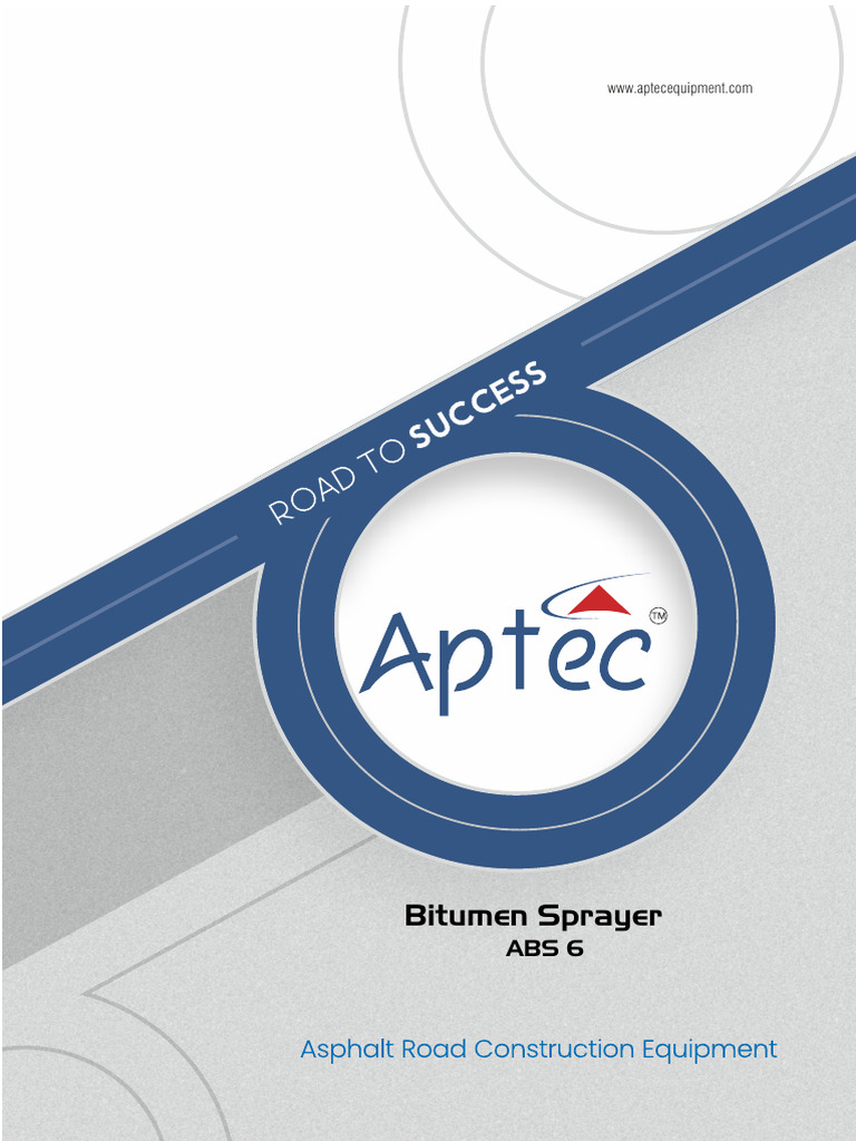 Aptec - ABS6 - Bitumen Sprayer | PDF | Mechanical Engineering ...