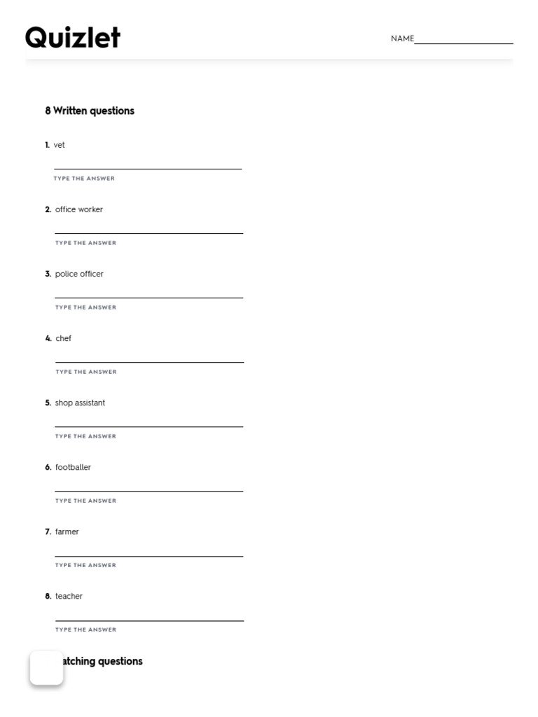Unit 6 Test for English Class A1 | PDF
