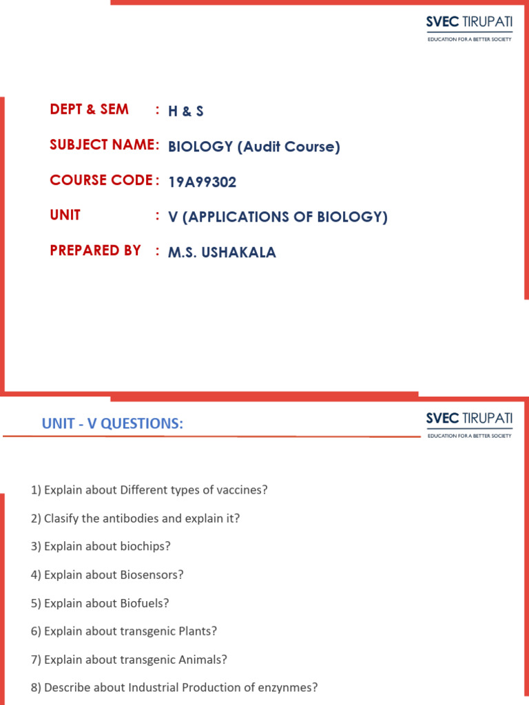 Unit V | PDF