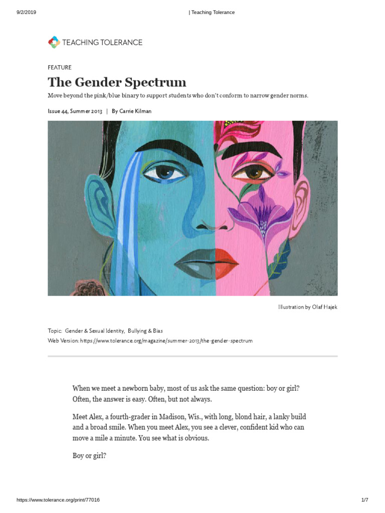 Understanding Gender Identity Spectrum | PDF | Transgender | LGBTQIA+ ...