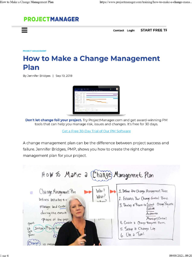 Create an Effective Change Management Plan | PDF
