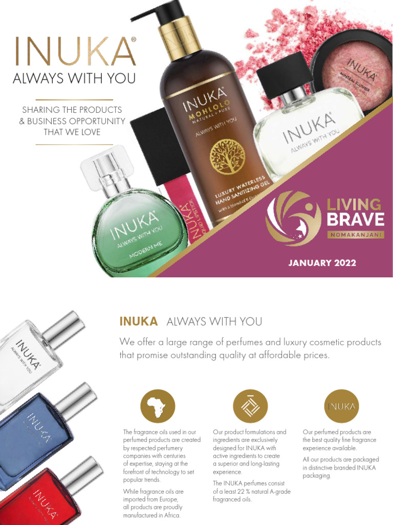 Inuka Perfume and Product Catalogue 2022 | PDF | Perfume | Shampoo