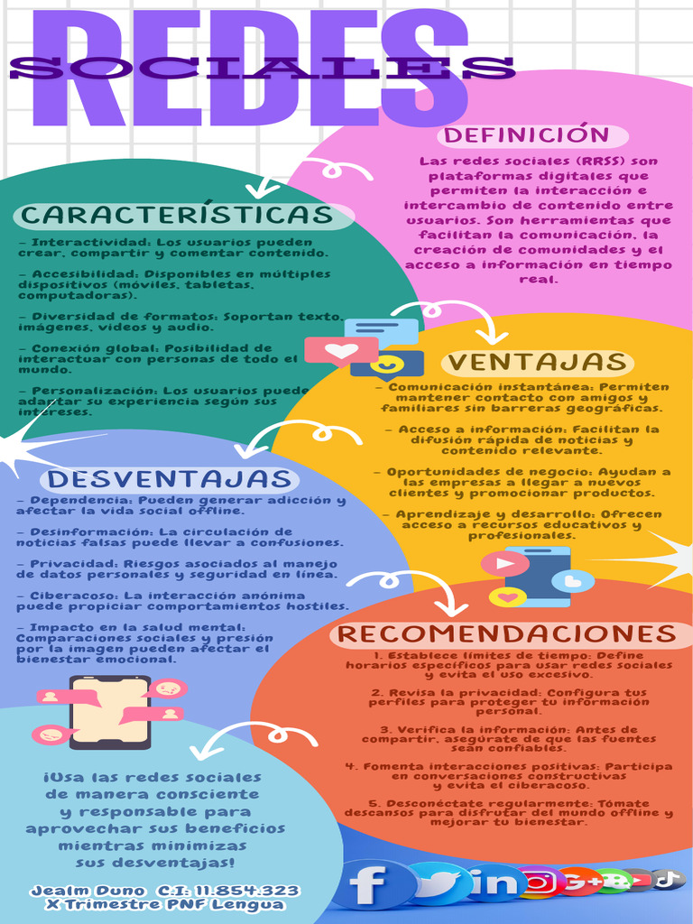 Infografía RRSS | PDF | Servicio de redes sociales | Comunicación humana