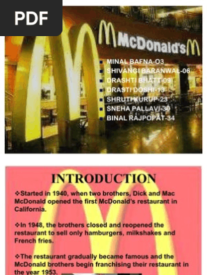 mcdonalds public relations activites