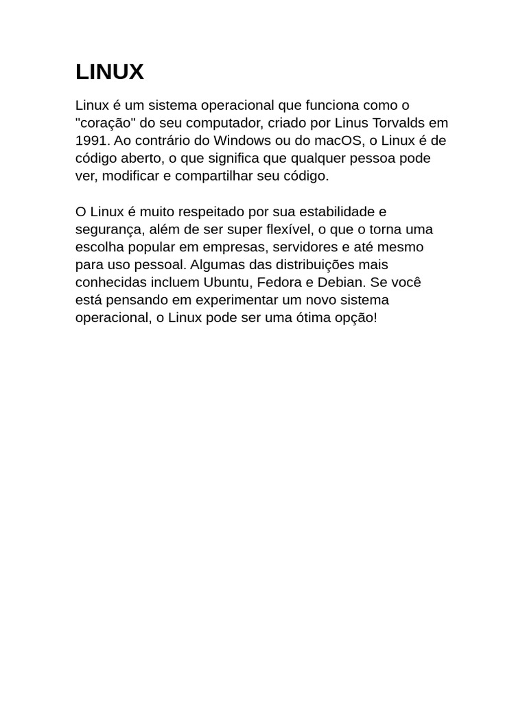 Guia Completo sobre Linux e Servidores Web | PDF | Linux | Distribuição ...
