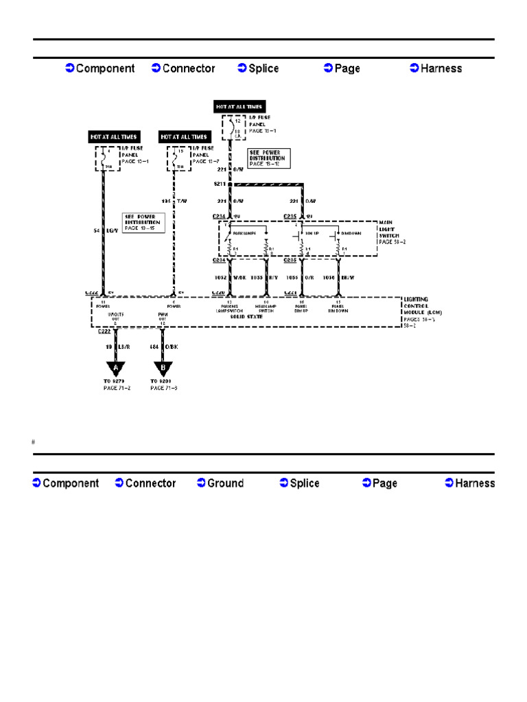 1997 lincoln town car instrument illumination cell 71 pdf