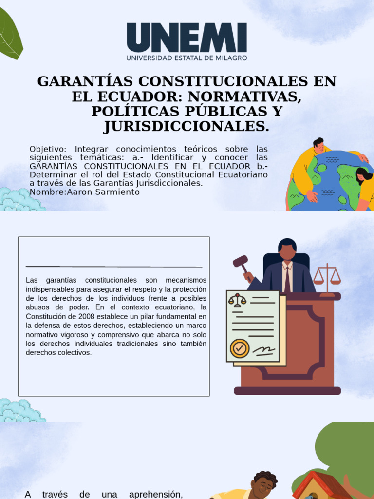 Garantías Constitucionales en Ecuador | PDF | Derecho Constitucional ...