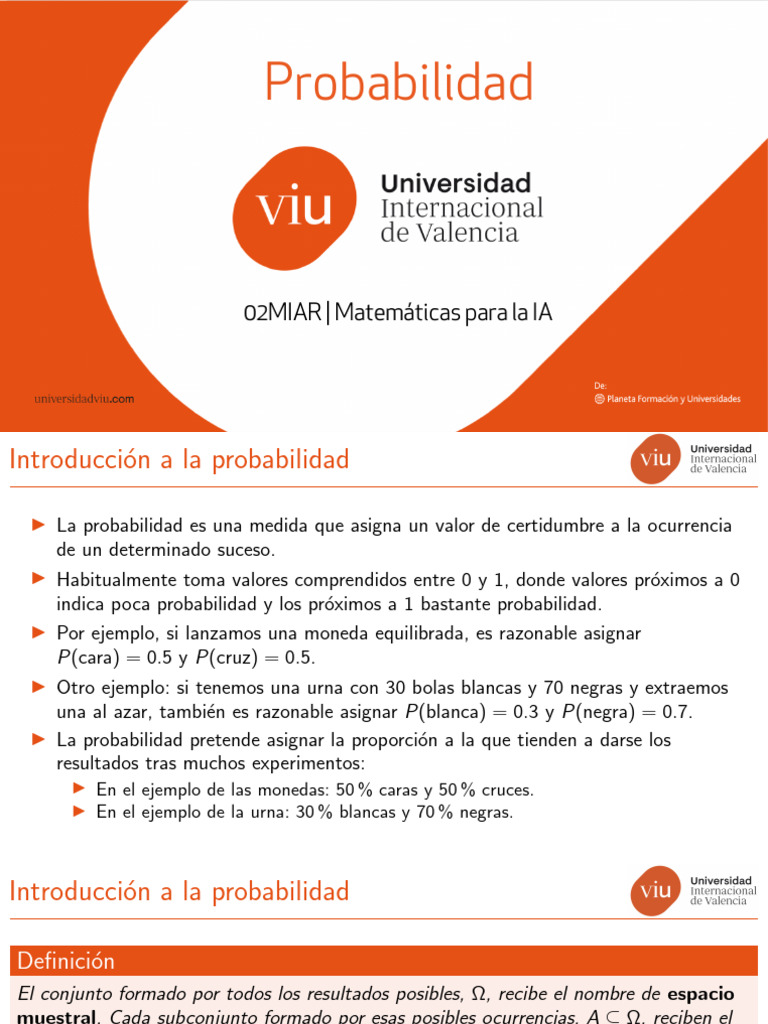 Introducción a la Probabilidad en Matemáticas | PDF | Teoría de ...
