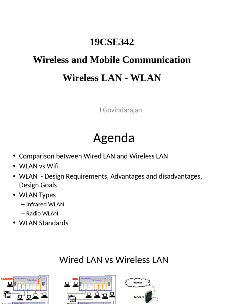 8.WirelessLAN WLAN Updated | PDF | Wireless Lan | Ieee 802.11