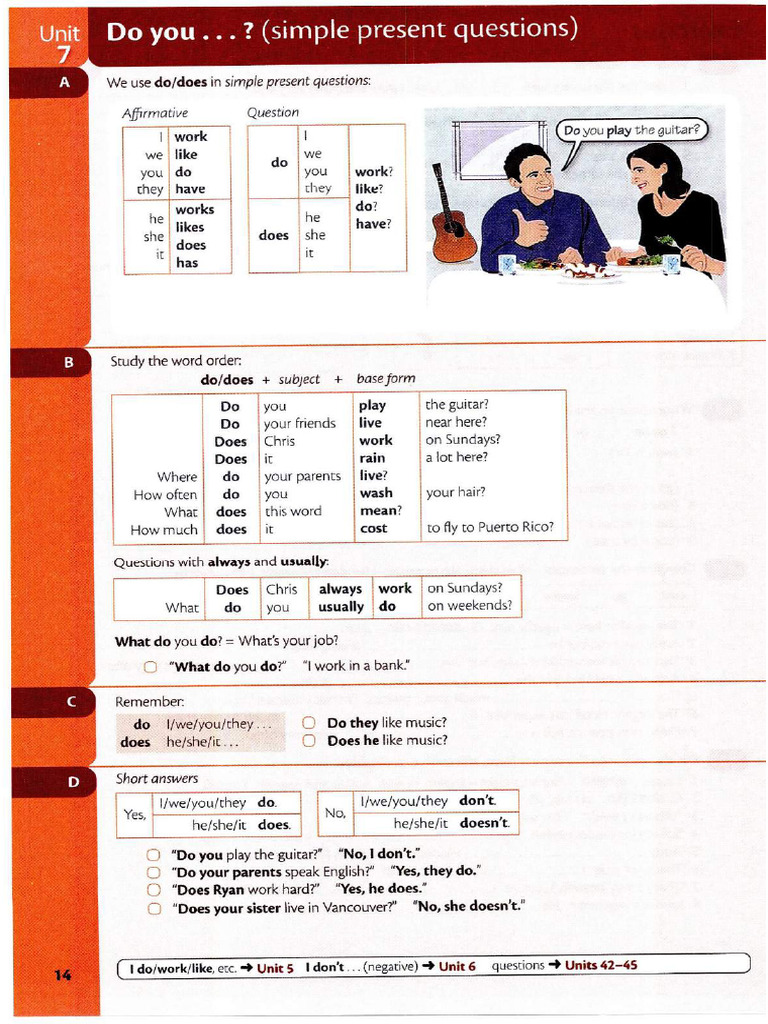 Basic Grammar in Use Student's Book 2017 Unit 7 | PDF