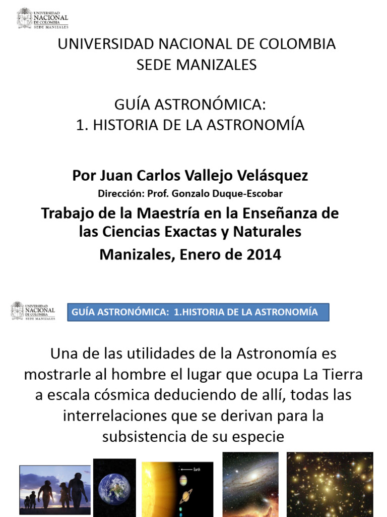 Historia de la Astronomía: Guía Completa | PDF | Astronomía | Galaxia