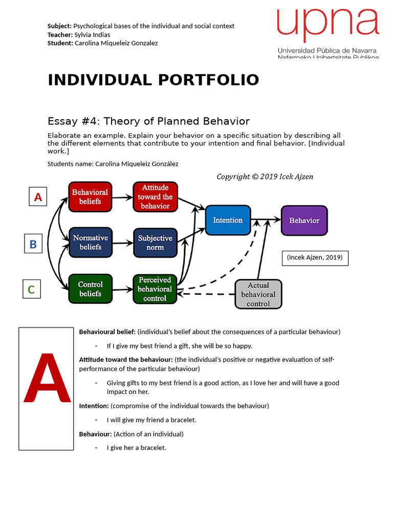 Theory by Planned Behavior | PDF | Behavior | Intention