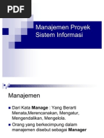 Manajemen Proyek Sistem Informasi