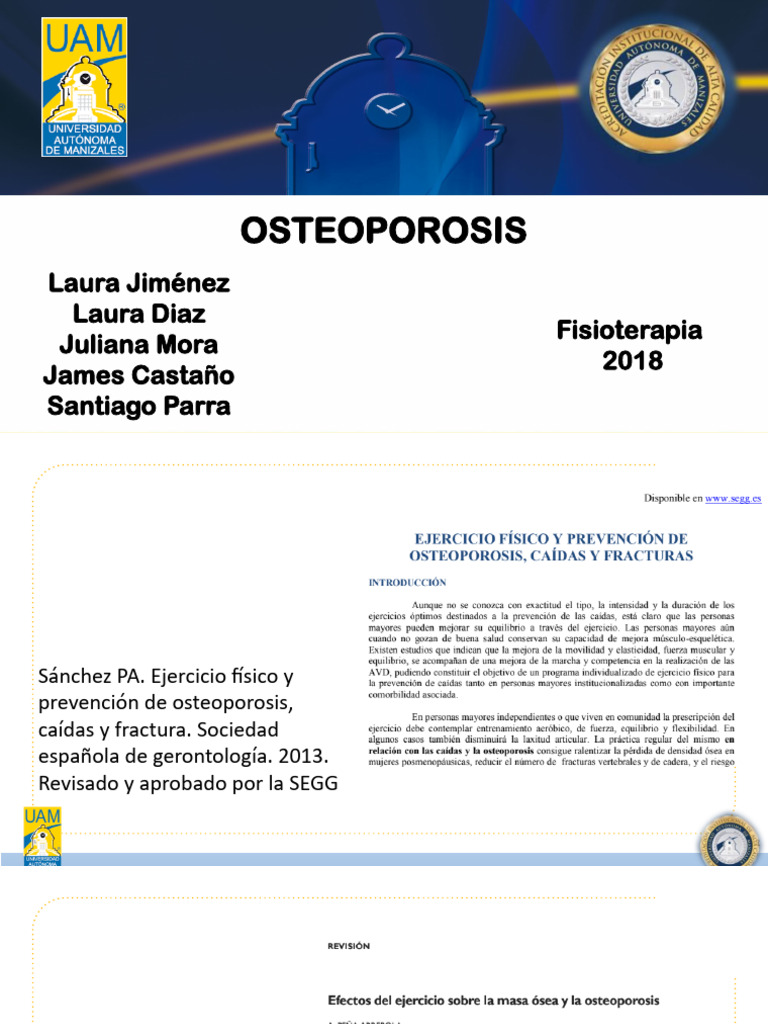 Prevención y Tratamiento de Osteoporosis | PDF | Osteoporosis | Hueso