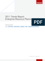 2011 Trends Report Enterprise Resource Planning Erp