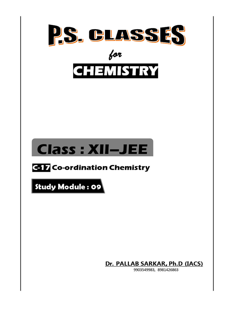 01 matter coordination pdf coordination complex chelation
