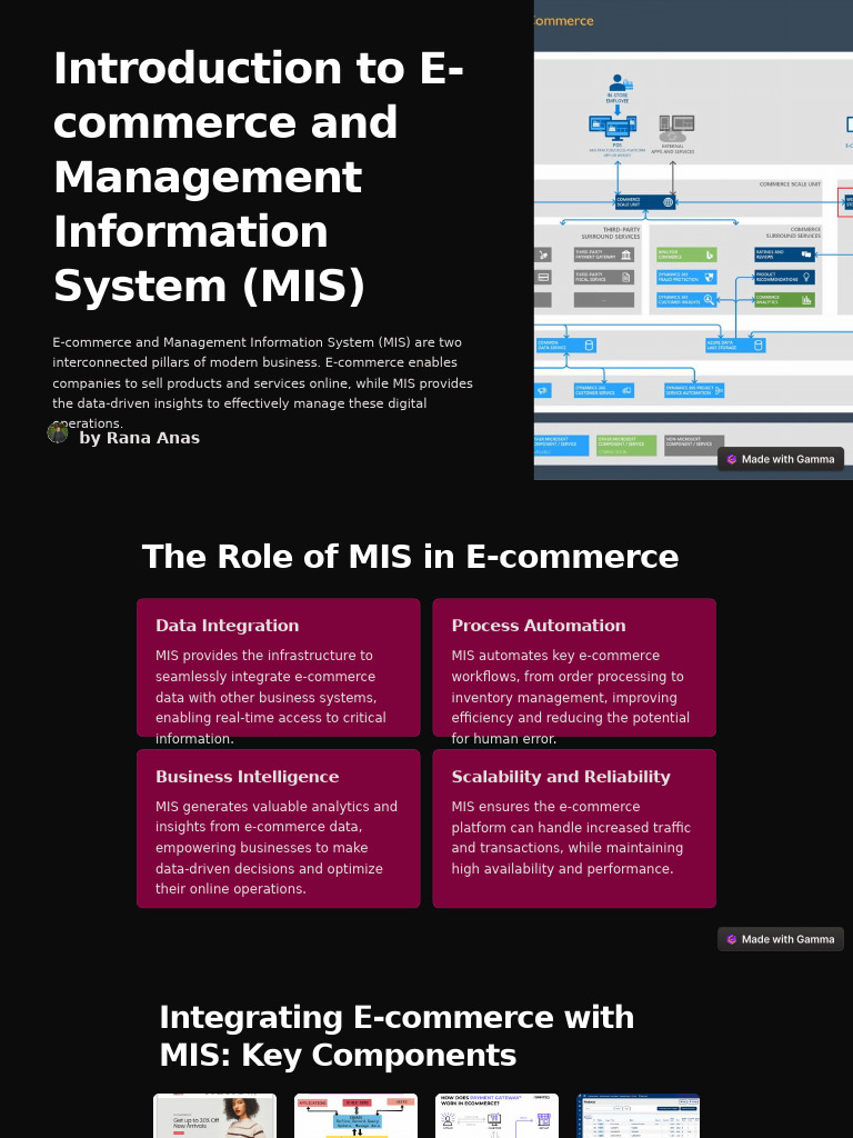 E-commerce and MIS Integration Guide | PDF | E Commerce | Customer ...