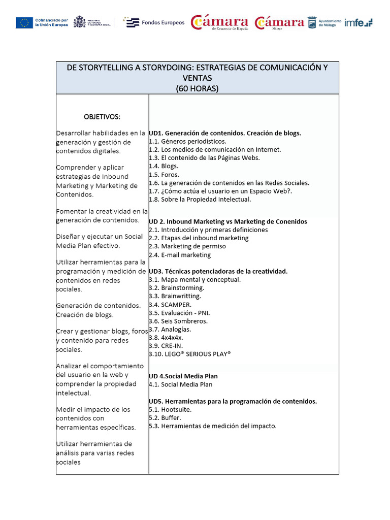 Curso Storytelling A Storydoing | PDF