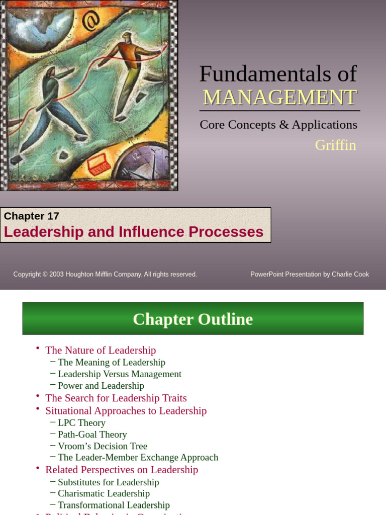 Lecture 05-CMOB-Leadership and Influencing People CH 17 | PDF ...