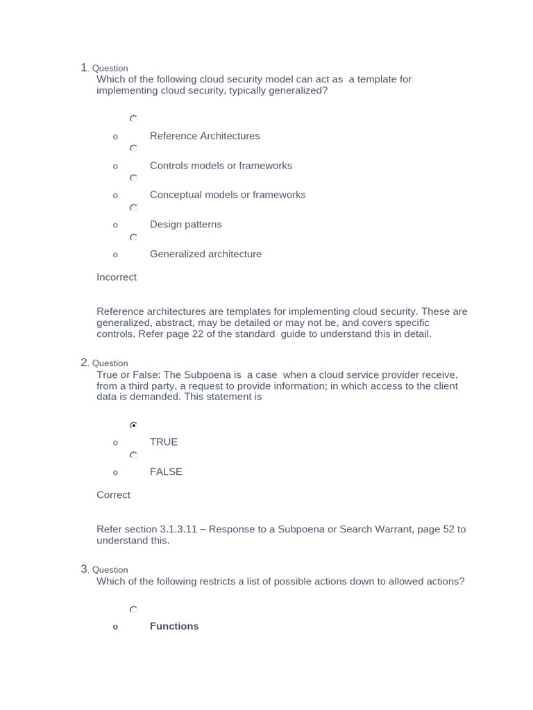 CCSK Practice | PDF | Cloud Computing | Computer Network