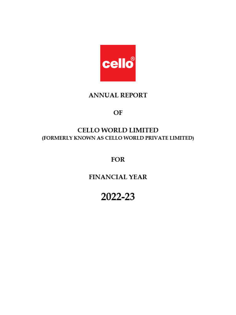 Annual Report FY 2022 23 | PDF | Internal Control | Dividend