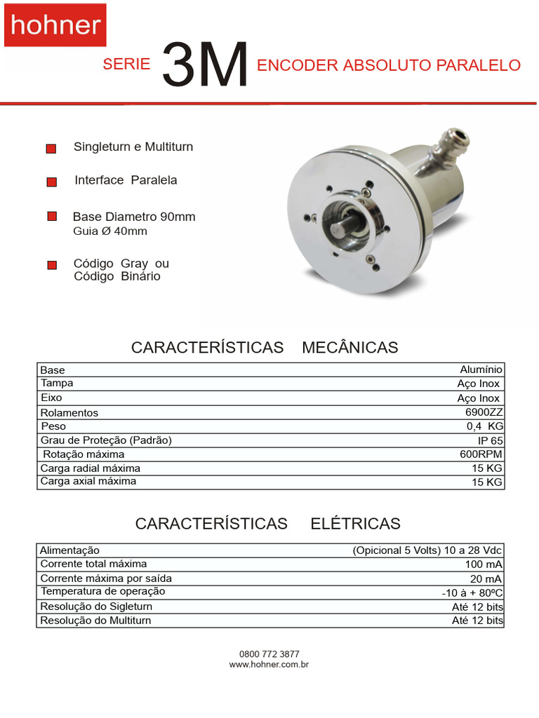 Encoder Absoluto Paralelo: Especificações Técnicas | PDF | Informática ...