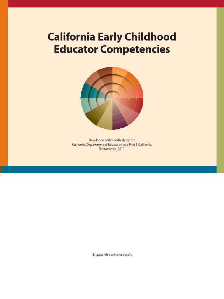 Ece Competencies 2011 | PDF | Early Childhood Education | Preschool