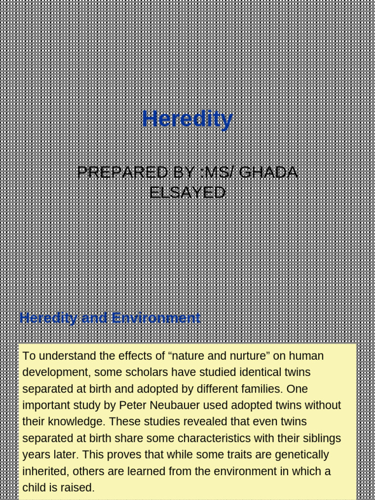 heredity PDF Gene Socialization