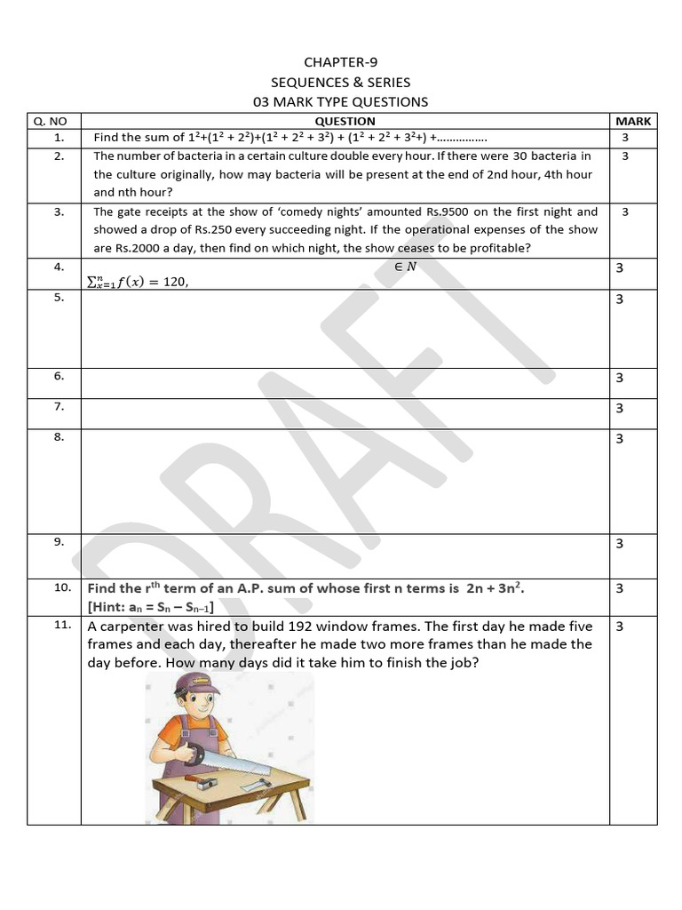 Sequences and Series: 18 Key Problems | PDF | Mathematical Concepts ...