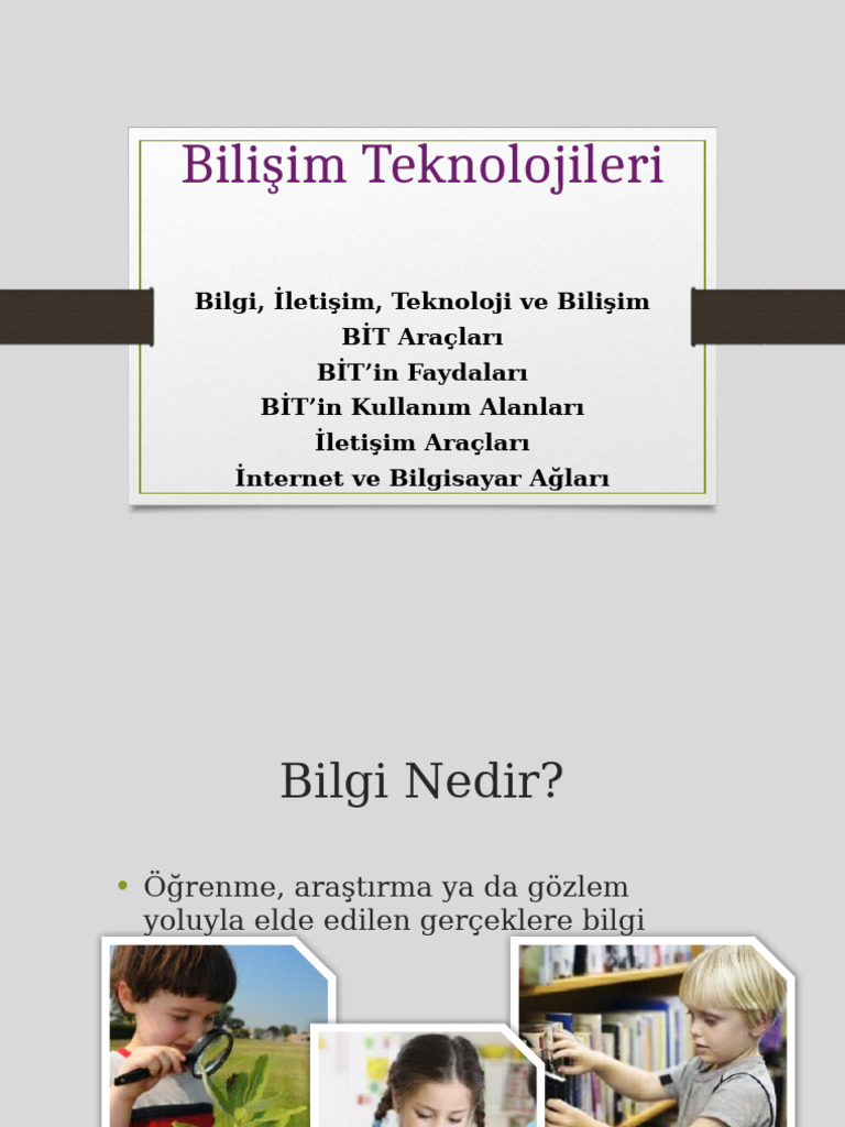 Bilisim Teknolojileri Pdf