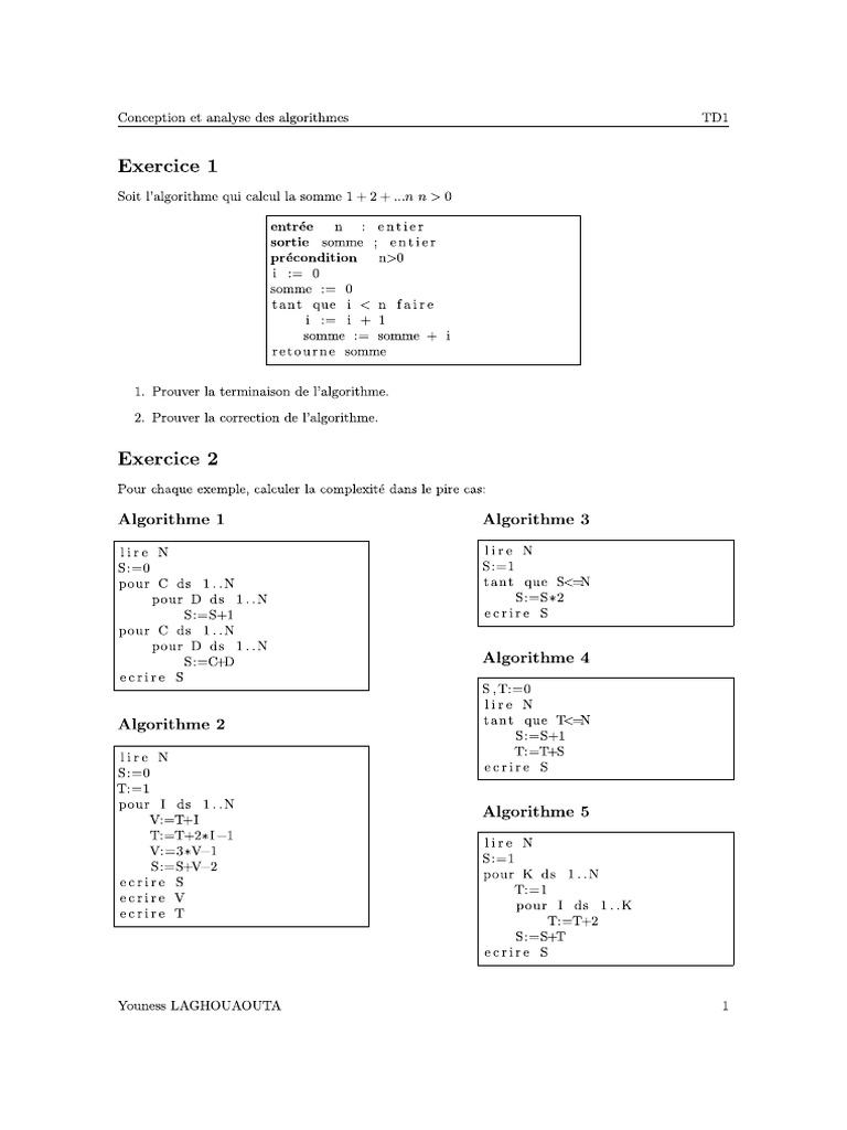 TD1 Imp | PDF