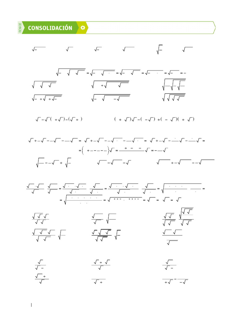 Ejercicios Radicales Pdf