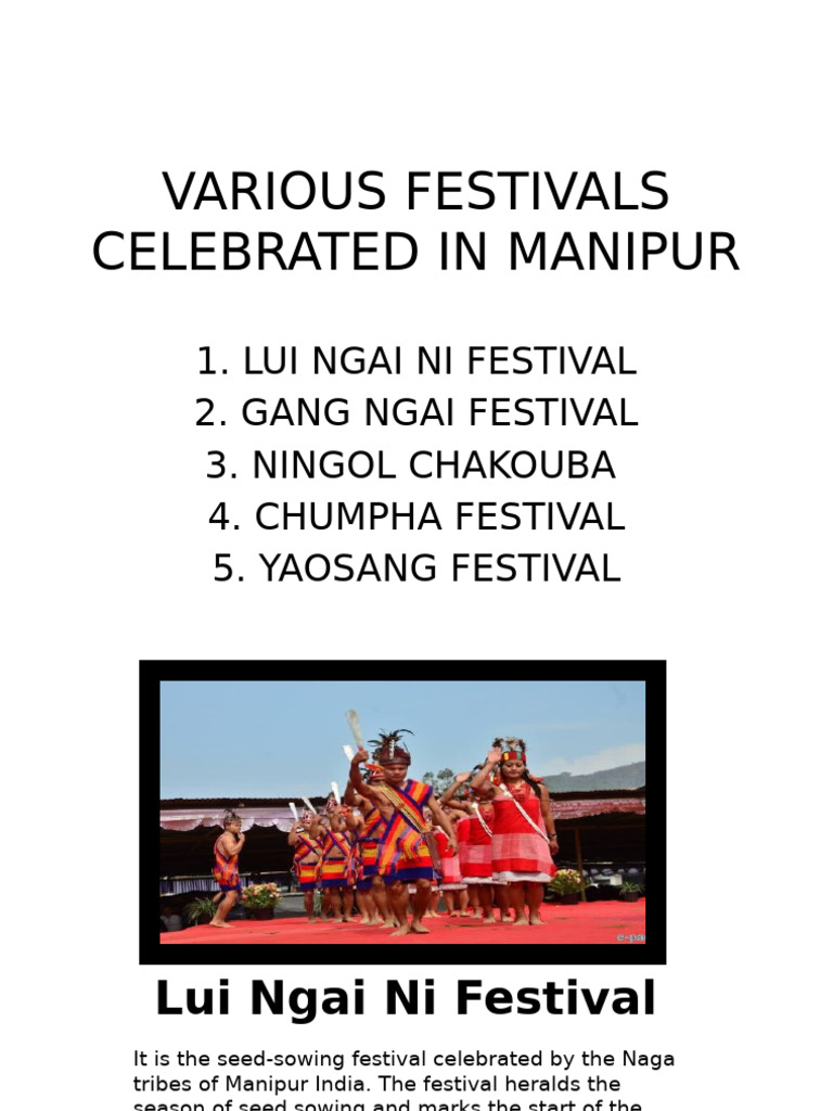 Festivals Celebrated in Manipur | PDF