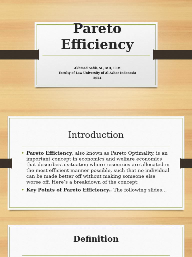 Pareto Efficiency | PDF | Pareto Efficiency | Welfare Economics