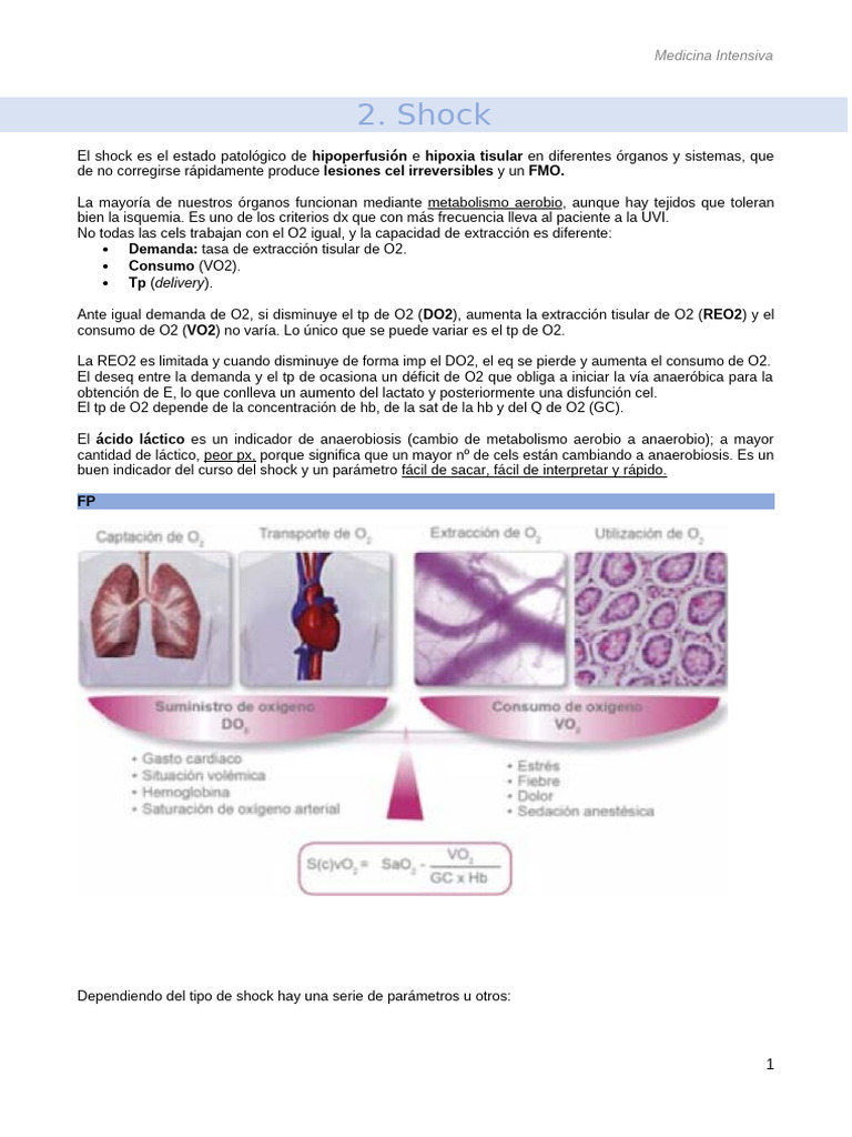 Shock | PDF | Medicina CLINICA | Enfermedades y trastornos